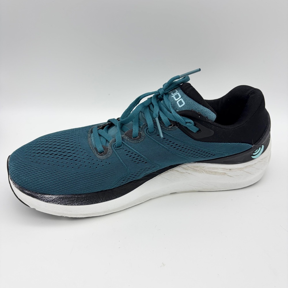 Topo Athletic Phantom 2 Womens 10 Running Shoes Teal Black Lightweight Sneakers - Picture 4 of 10